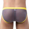 MenSexyWear Slip Clipo Gris-jaune